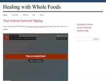Tablet Screenshot of healingwithwholefoods.com